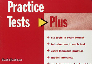 Livro PET Practice Tests Plus with Key ENTREGA JÁ