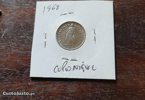 Moedas 1/2 franco Suíça 68,69