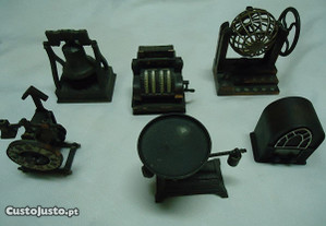 Peças em miniatura de colecção em cobre apara lápis made in Espanha