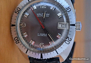 Relógio antigo de mergulho WALTHAM Automático - Novo!