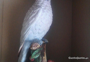 Pássaro biscuit pintado á mão unico Vista Alegre