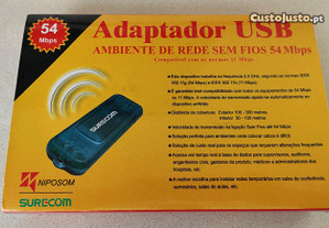 Surecom Adaptador USB Wireless 54 Mbps