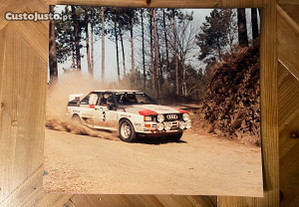 Fotografia original de Hannu Mikkola-Arne Hertz, Audi Quattro17º Rally Portugal
