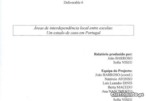 Áreas de Interdependência Local entre Escolas: Um Estudo de Caso em Portugal