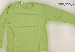 T-Shirt de Criança Unissexo, Verde Alface