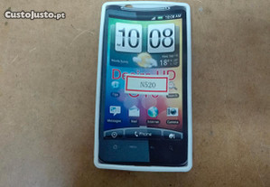 Capa em Silicone Gel Nokia Lumia 520 Branca - Nova
