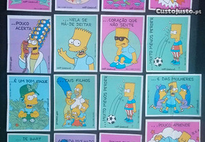 Cartas cromos edição da Bollycao da série Simpson   1,50 cada