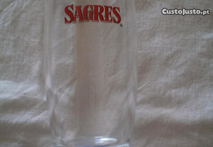 Seis (Meia dúzia) copos antigos da SAGRES 20cl