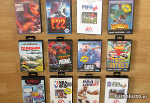 Mega Drive 21J: F22, Dredd, Madden, NBA, PGA, +