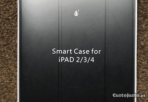 Capa smart cover case com suporte lápis iPad 2/3/4