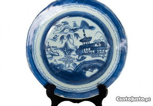 Prato porcelana chinesa século XIX