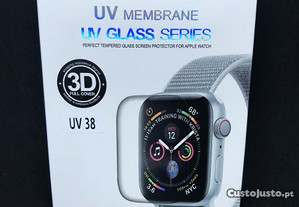 Película vidro completa curva UV Apple Watch 38mm