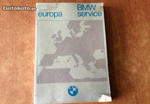 Livro Manual Rede de Serviço BMW - Europa 1975