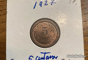 5 centavos de 1927 Bela
