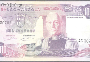 Nota Angola Mil Escudos 1972