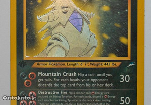 Carta Pokémon Shining Tyranitar 1st edition
