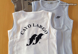 3 Tshirts Cayo Largo 2/3 anos 100% algodão Novas (portes incluídos)