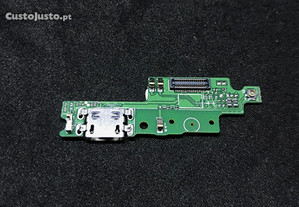 Conector de carga Micro USB com microfone para Xiaomi Redmi 4X