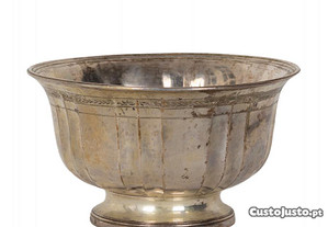 Taça prata Coroa d Maria século XIX