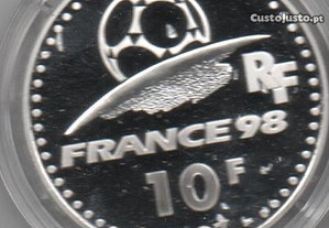 França - 10 Francs 1997 - prata Proof - "Alemanha"