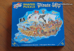 Puzzle Pirate Ship de 80 peças - Idade 6+