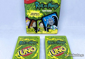 Jogo de cartas UNO Rick and Morty - Novo / Selado