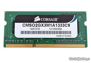 Corsair Memória Value Select 2GB DDR3-1333
