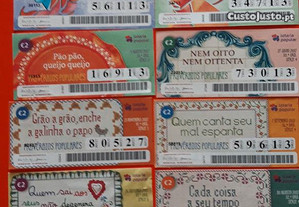 Bilhetes Lotaria Popular 2017