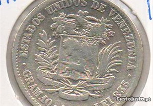 Venezuela - 2 Bolivares 1936 - mbc prata