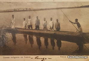 Postal Canoas Indígenas no Cuanza, Luanda