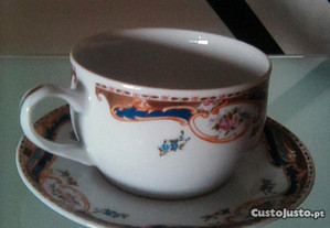 Chávena e pires porcelana Limoges