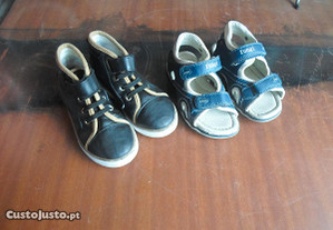 2 pares de calçado para menino preço negociavel