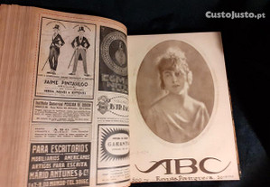 26 números encadernados da Revista ABC, de 1922, a Revista Portuguesa de Actualidades