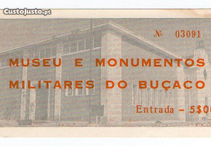 Museu do Buçaco - bilhete antigo