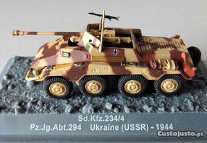 * Miniatura 1:72 Tanque/Blindado/Panzer/Carro Combate SD.KFZ.234/4 Alemanha