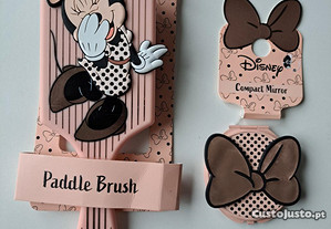 Escova de Cabelo e Mini Espelho - Minnie - Disney
