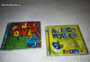 dance power 4 e dance power 6 (música discoteca) cds