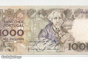 Espadim - Nota de 1.000$00 de 1990 - Asterisco