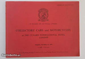Christie's Collectors' Cars and Motorcycles Leilo 1979 Londres