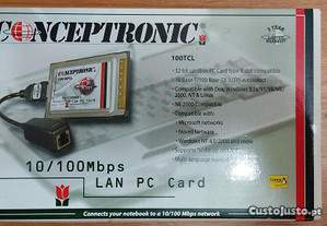 Placa de rede PCMCIA 10/100 Mbps