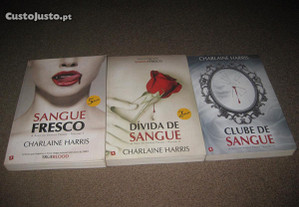 3 Livros de Charlaine Harris/ A Saga do Sangue Fresco. Trilogia