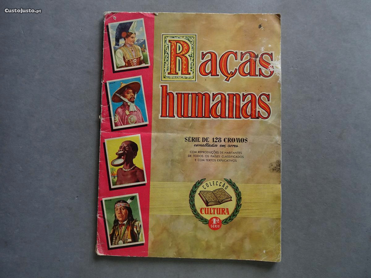 Caderneta de cromos Raças Humanas