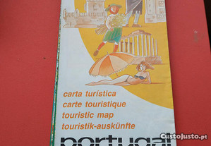 Mapa - Carta Turística Portugal, Lisboa e Porto