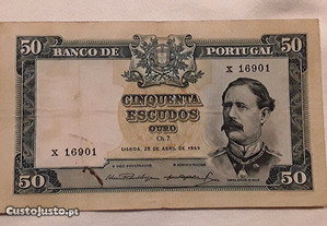 Nota 50$00 (Escudos), Ano 1953, Chapa 7