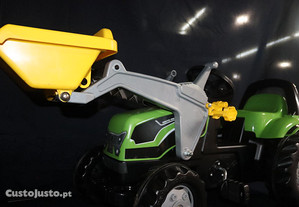 Trator Verde - Rolly Junior Deutz + Reboque + Carregador Frontal
