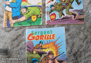 BD Sargent Gorille Nºs 51, 82 e 83 de 1981 Francês - O preço indicado é para os 3 livros.
