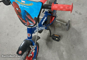 Bicicleta Spiderman criança roda12"