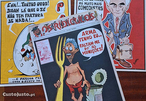3 jornais satíricos "Os Ridiculos" 1974