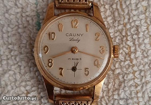 Relógio Cauny Lady plaque ouro