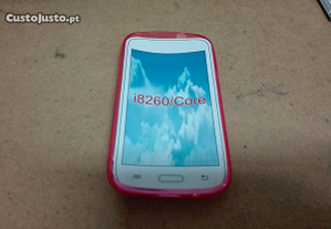 Capa em Silicone Samsung Galaxy Core (i8260) Rosa